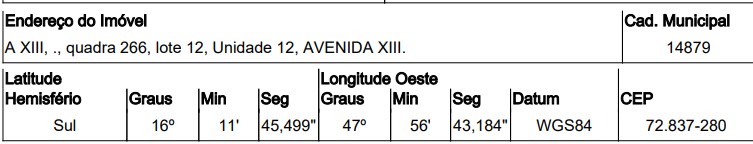 Terreno - Venda, PARQUE ALVORADA II, LUZIANIA, GO