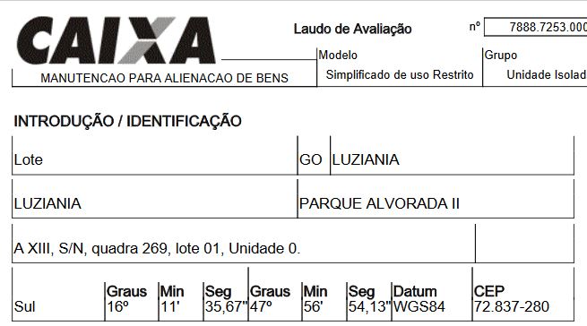 Terreno - Venda, PARQUE ALVORADA II, LUZIANIA, GO