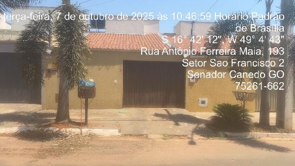 Casa - Venda, SAO FRANCISCO II, SENADOR CANEDO, GO
